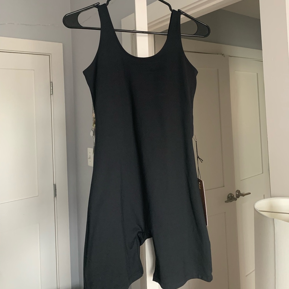 Black Bike Unitard Girlfriend Collective
